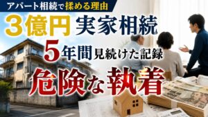 総資産3億円の実家相続でアパート経営に固執する家族と、5年間の記録をテーマにしたブログ記事のアイキャッチ画像