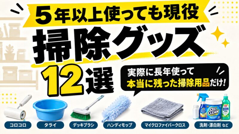 5年以上使って現役の掃除グッズ12選
